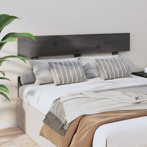 Graues Kiefer Massivholz Kopfteil 138cm