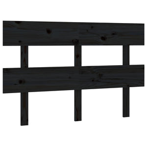 Schwarzes Kopfteil 138cm Kiefer Massivholz