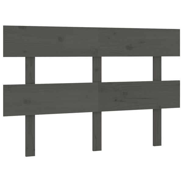Graues Kiefer Massivholz Kopfteil 144cm