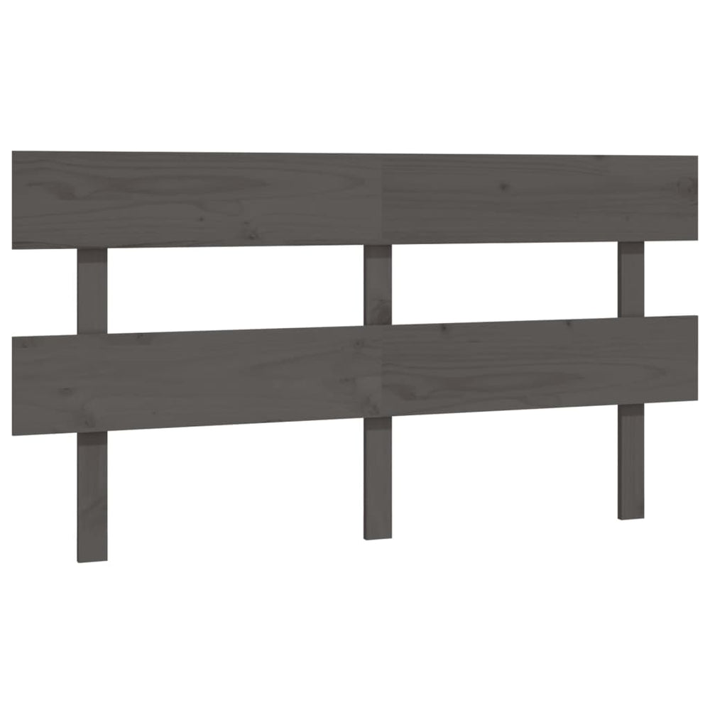 Graues Kiefer Massivholz Kopfteil 154cm