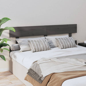 Graues Kiefer Massivholz Kopfteil 154cm