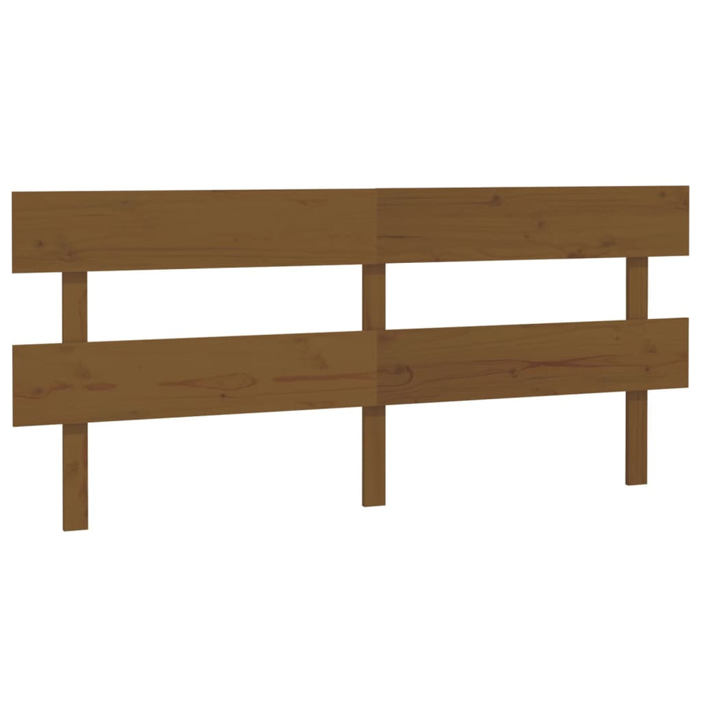 Honigbraunes Kiefer Massivholz Kopfteil 184cm