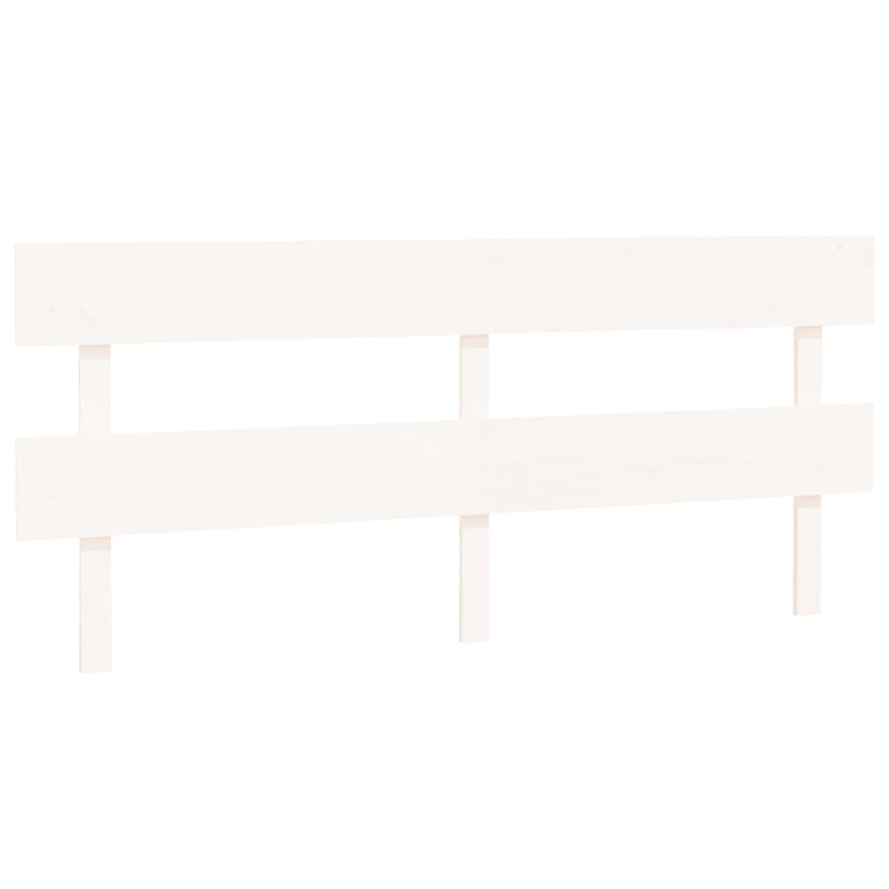 vidaXL Tête de lit Blanc 204x3x81 cm Bois de pin massif
