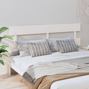 Weißes Kopfteil 204 cm Kiefer Massivholz