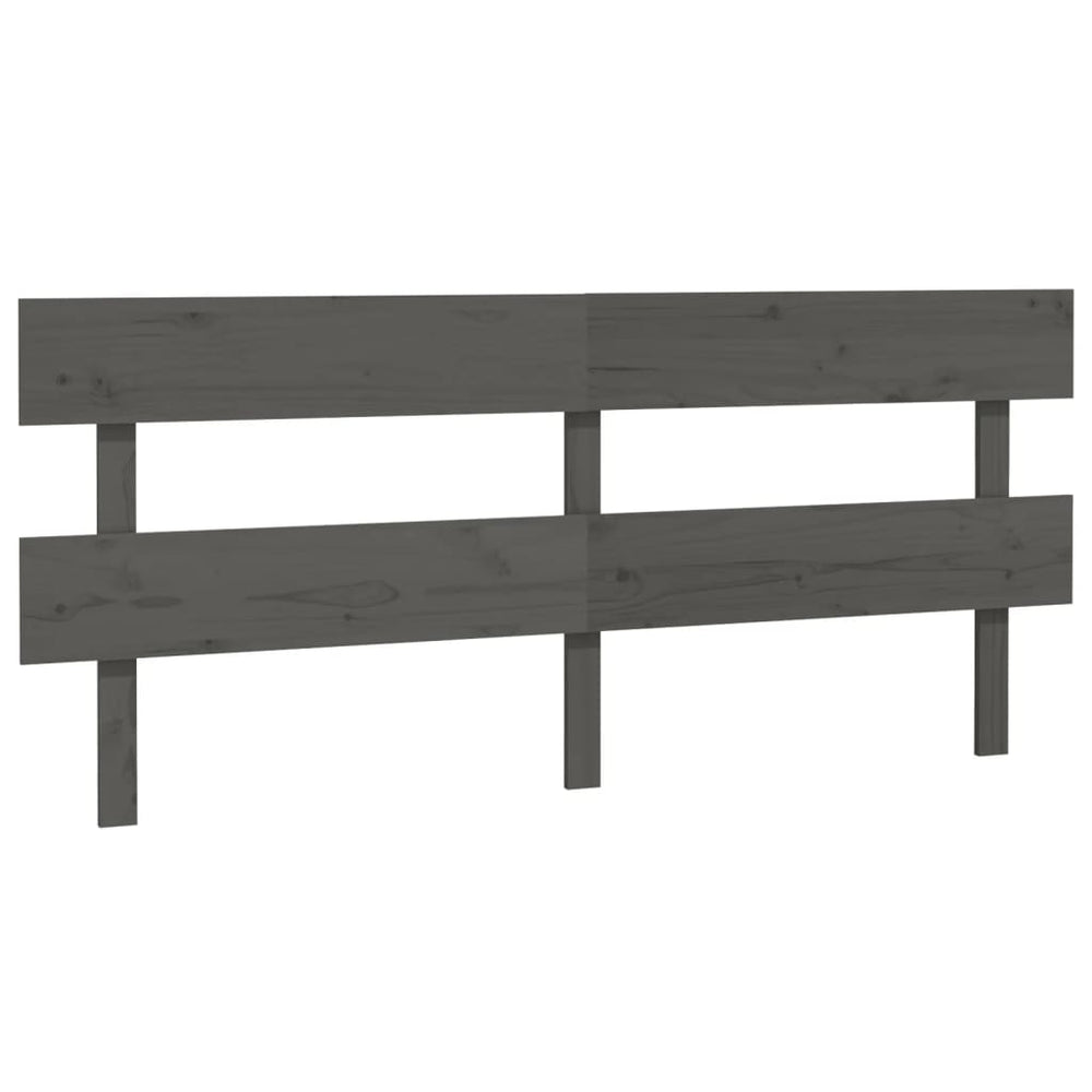 Graues Kiefer Massivholz Kopfteil 204 cm