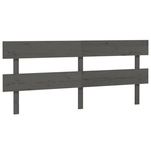 Graues Kiefer Massivholz Kopfteil 204 cm