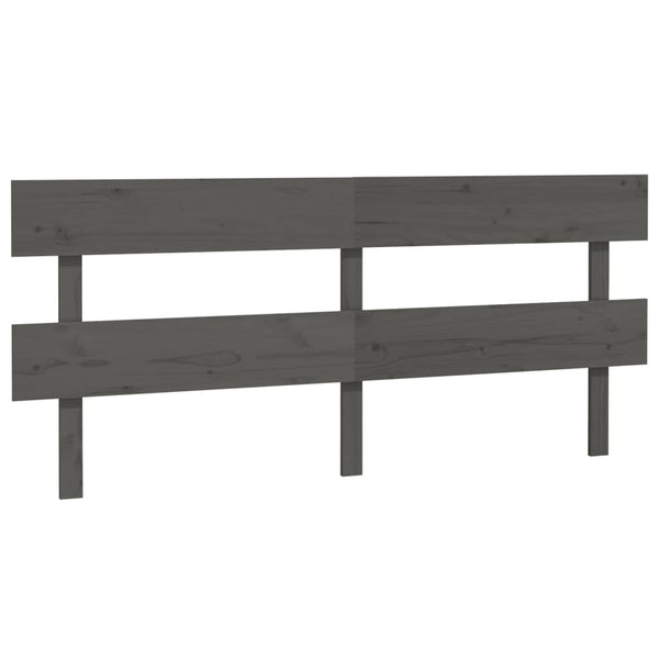 Graues Kiefer Massivholz Kopfteil 204 cm