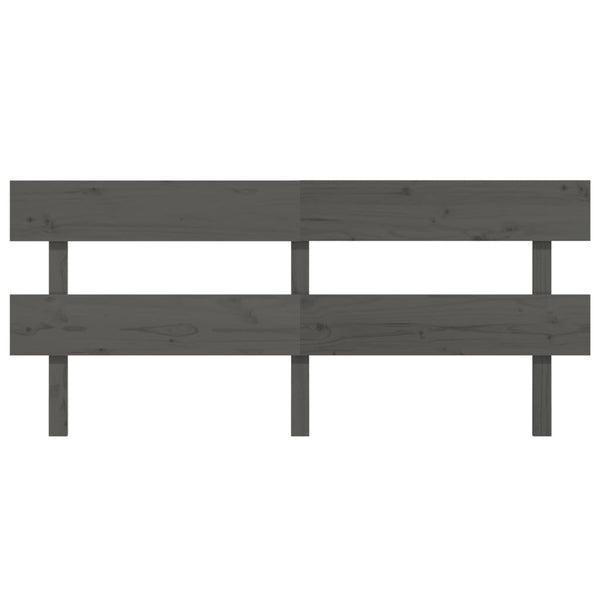 Graues Kiefer Massivholz Kopfteil 204 cm