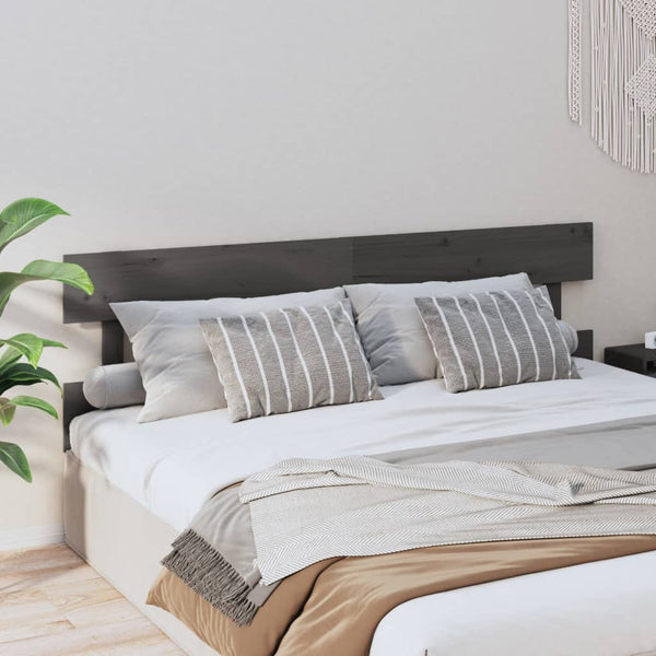 Graues Kiefer Massivholz Kopfteil 204 cm