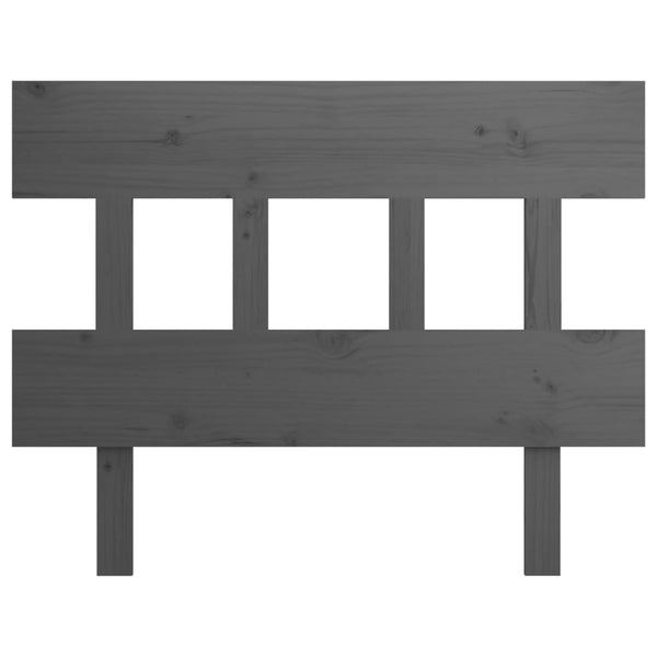 Graues Kiefer Massivholz Kopfteil 103,5 cm