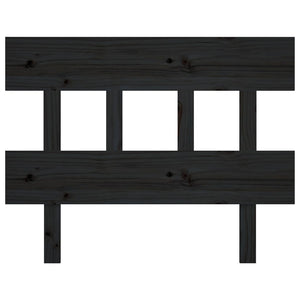 Schwarzes Bett Kopfteil Kiefer Massivholz 103,5cm