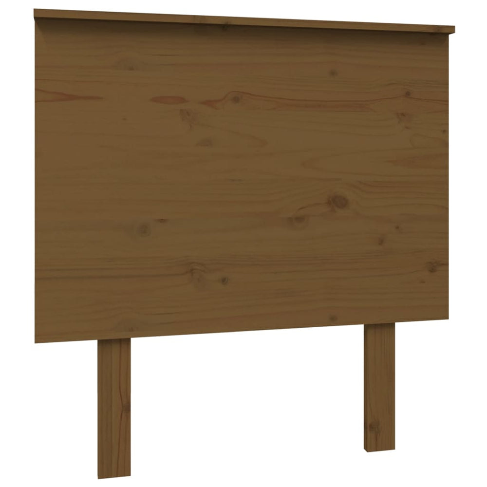 vidaXL Tête de lit Bois de pin massif Marron miel 79x6x82,5 cm