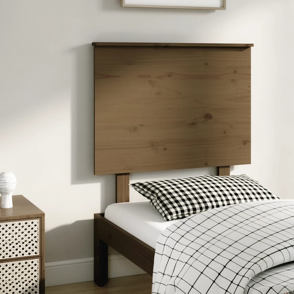 Honigbraunes Kopfteil 79 cm Kiefer Massivholz
