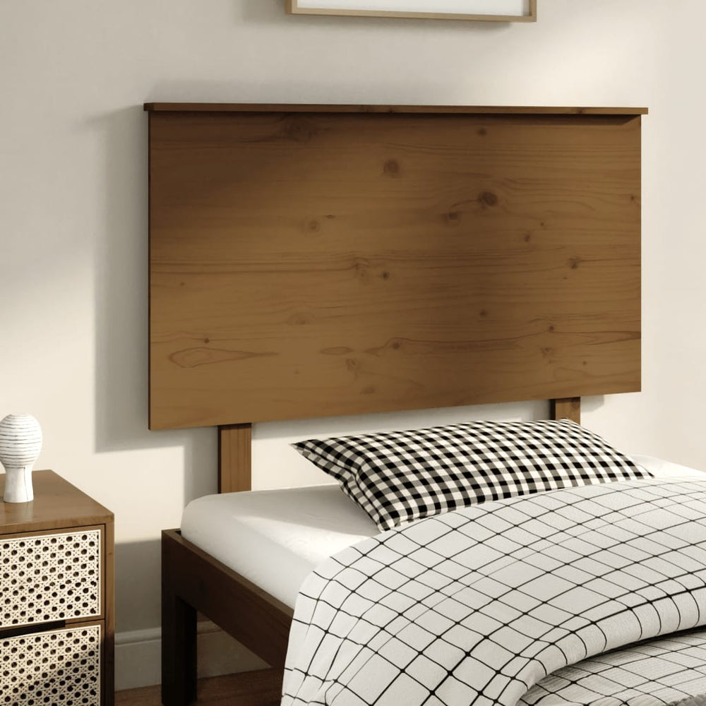 vidaXL Tête de lit Marron Miel 94x6x82,5 cm Bois de pin massif