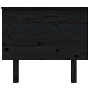 Schwarzes Kiefer Massivholz Kopfteil 94cm