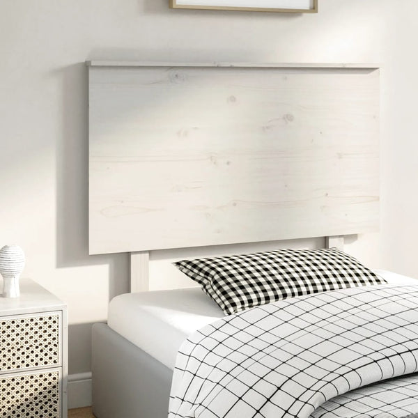 Weißes Kiefer Massivholz Kopfteil 104 cm