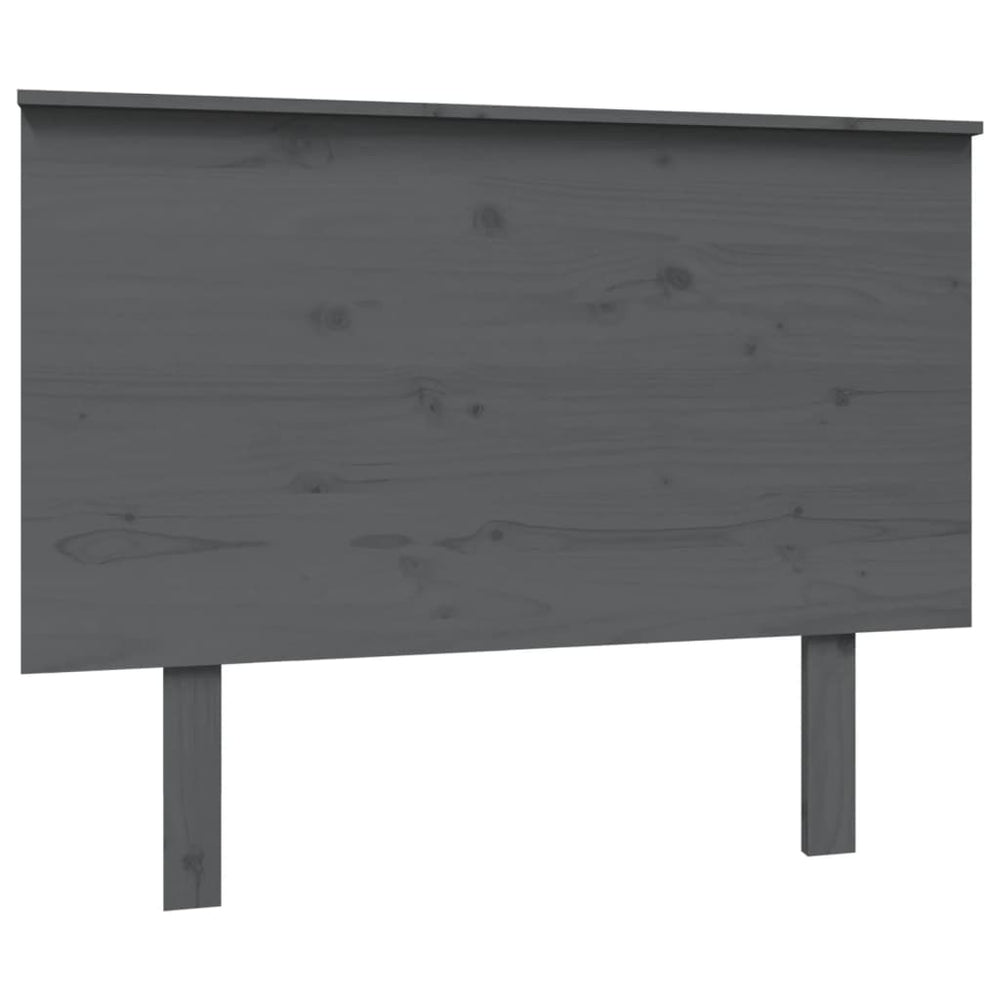 vidaXL Tête de lit gris 104x6x82,5 cm Bois de pin massif