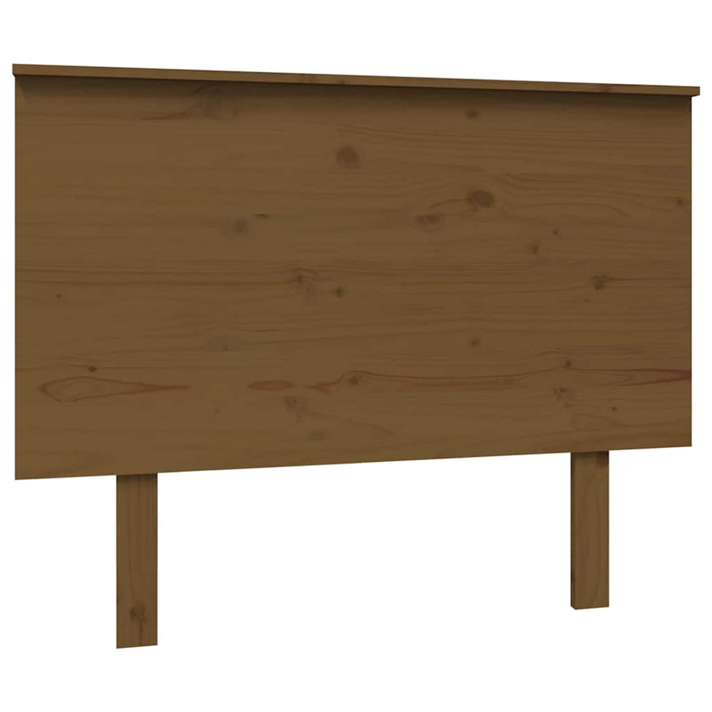 vidaXL Tête de lit Bois de pin massif marron miel 104x6x82,5 cm