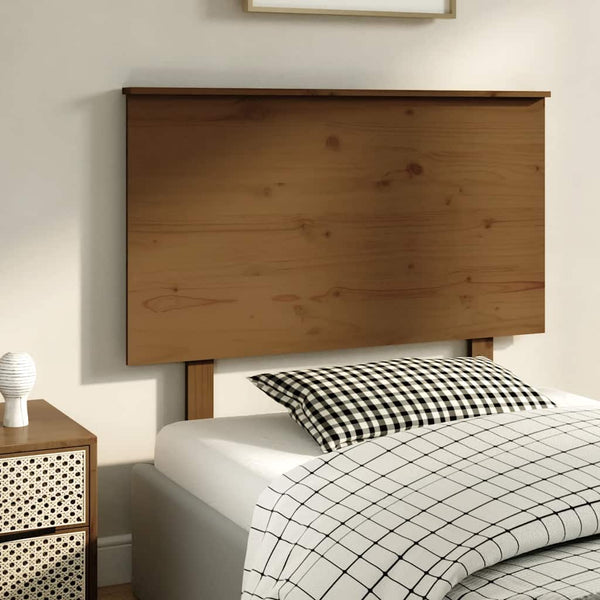 vidaXL Headboard Honey Brown 104x6x82.5 cm Solid Pine Wood