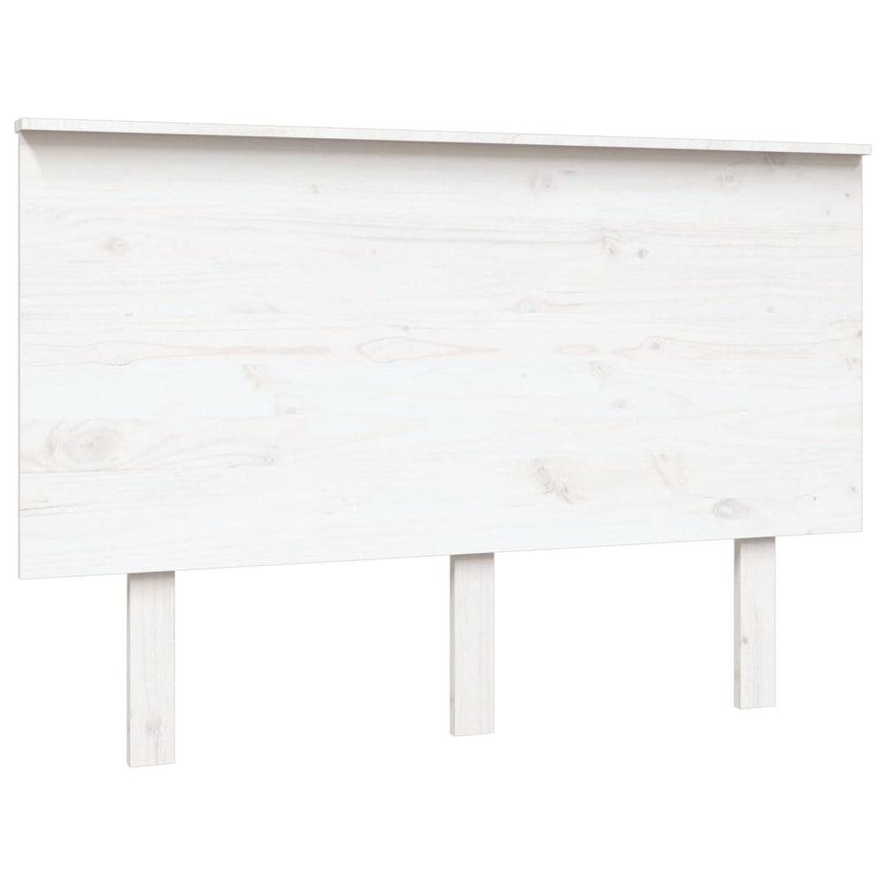Weißes Kiefer Massivholz Kopfteil 124cm