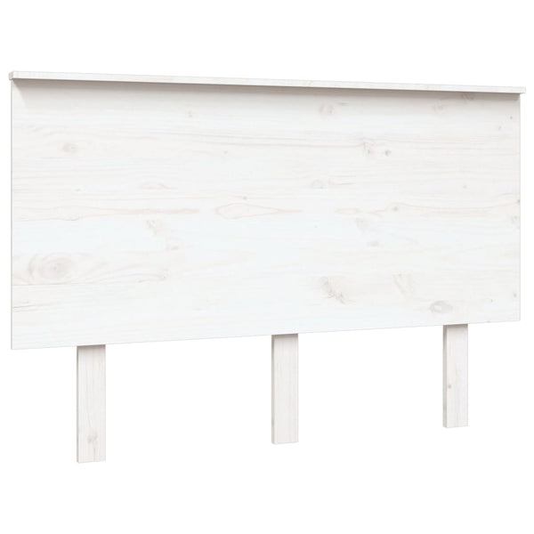 Weißes Kiefer Massivholz Kopfteil 124cm