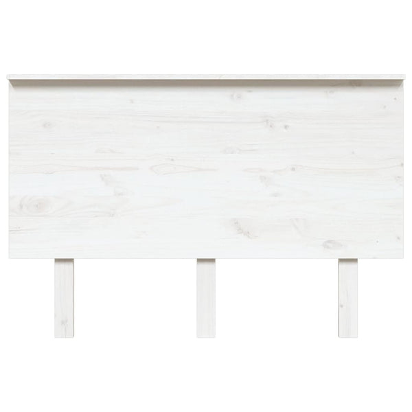 Weißes Kiefer Massivholz Kopfteil 124cm