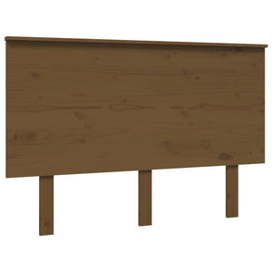 Honigbraunes Kopfteil Kiefer Massivholz 124cm