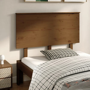 Honigbraunes Kopfteil Kiefer Massivholz 124cm