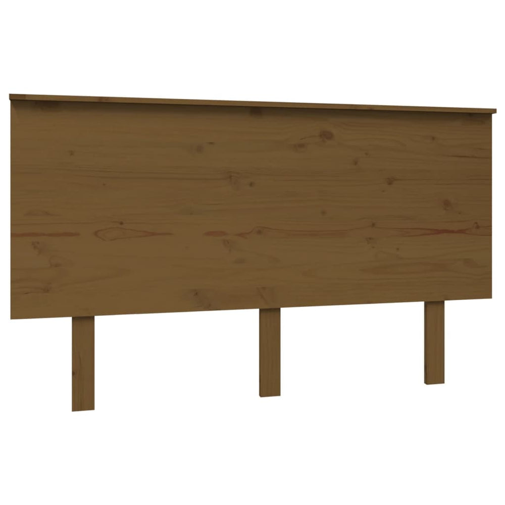 vidaXL Tête de lit Marron Miel 139x6x82,5 cm Bois de pin massif