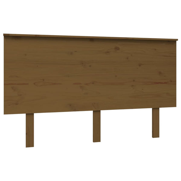 Honigbraunes Kiefer Massivholz Kopfteil 139cm