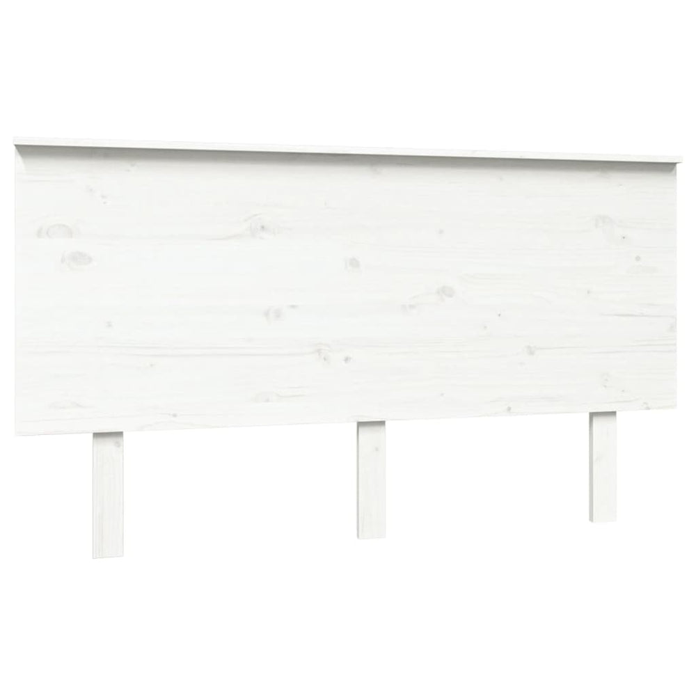 Weißes Kiefer Massivholz Kopfteil 144cm