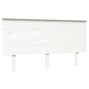 Weißes Kiefer Massivholz Kopfteil 144cm