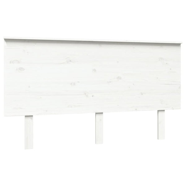 Weißes Kiefer Massivholz Kopfteil 144cm