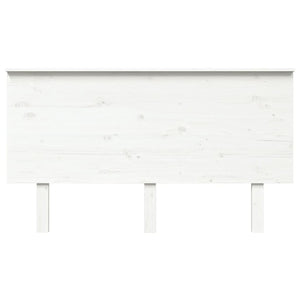 Weißes Kiefer Massivholz Kopfteil 144cm