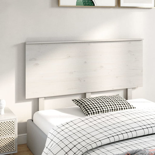 Weißes Kiefer Massivholz Kopfteil 144cm