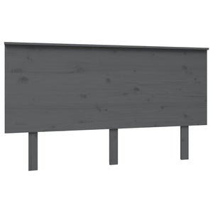 Graues Kiefer Massivholz Kopfteil 144 cm