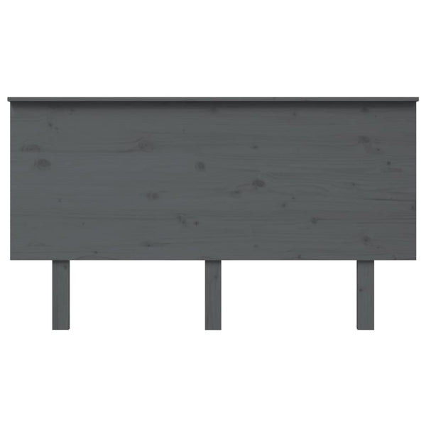 Graues Kiefer Massivholz Kopfteil 144 cm