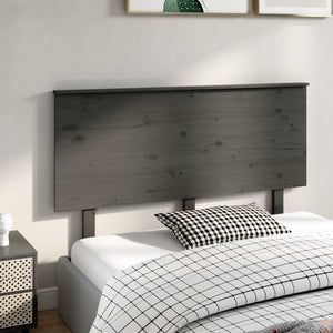 Graues Kiefer Massivholz Kopfteil 144 cm