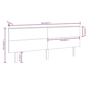 Kopfteil 184cm Kiefer Massivholz