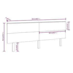 Massivholz Kiefer Bett Kopfteil 204 cm