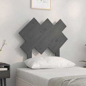 Graues Kiefer Massivholz Kopfteil 72,5cm