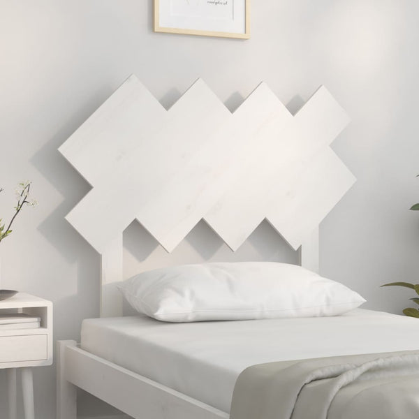Weißes Kiefer Massivholz Kopfteil 92cm