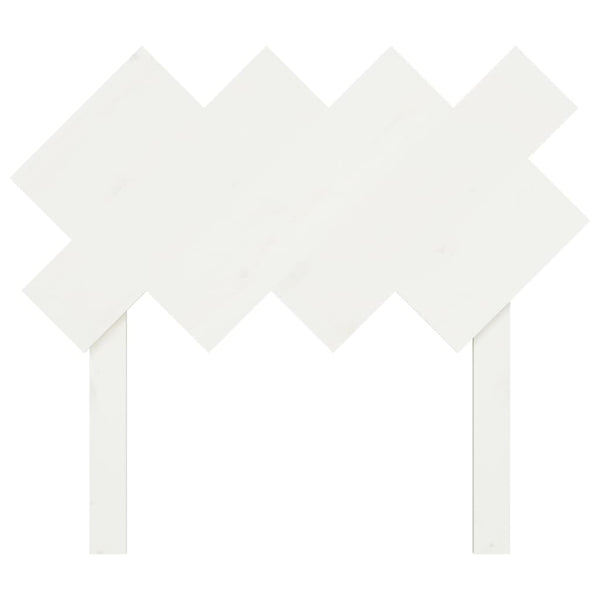 Weißes Kiefer Massivholz Kopfteil 92cm