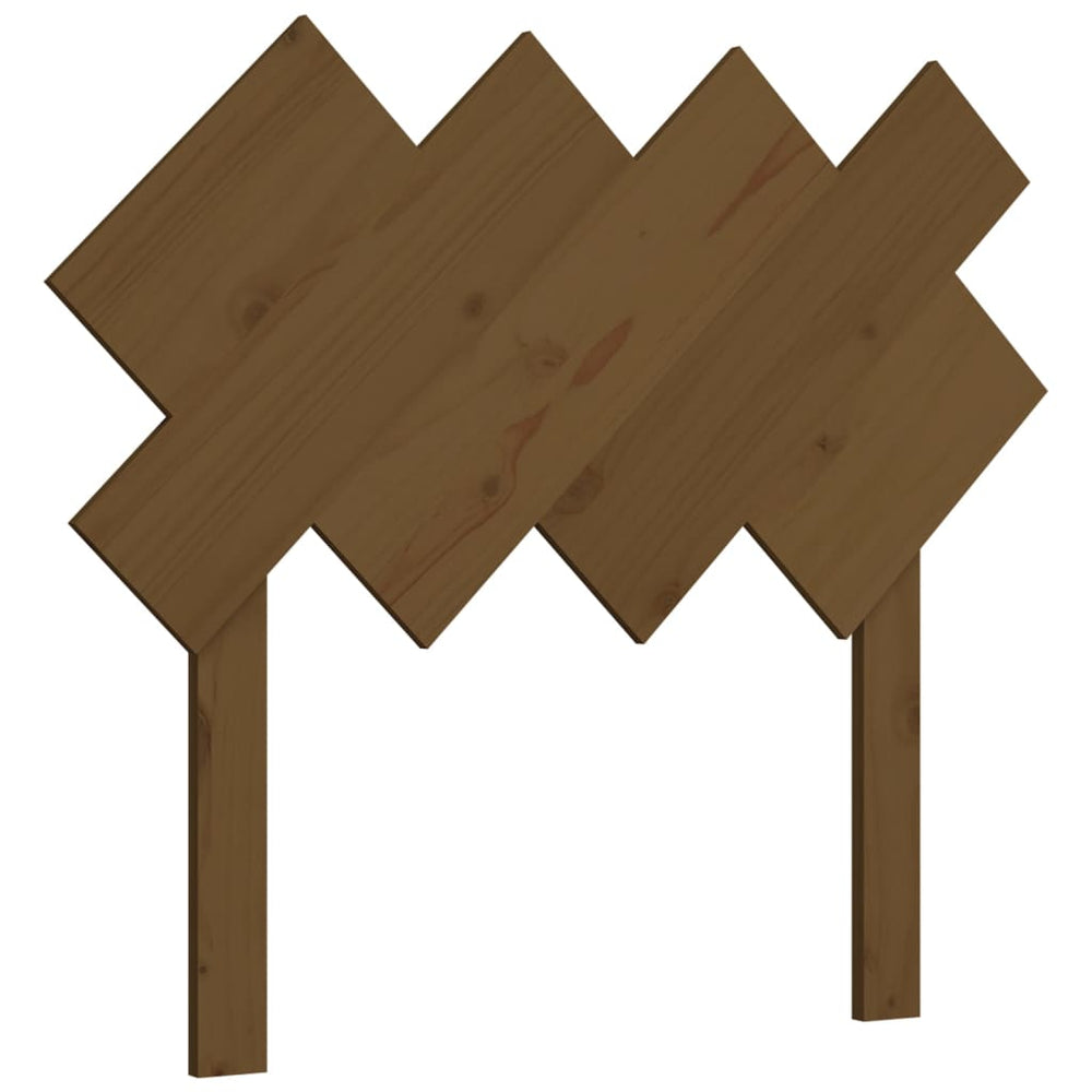 vidaXL Tête de lit marron miel 92x3x81 cm Bois de pin massif
