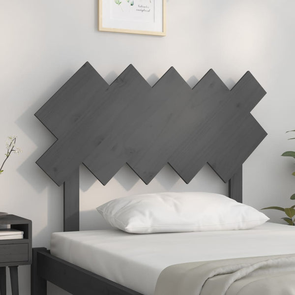 Graues Kopfteil 104cm Kiefer Massivholz