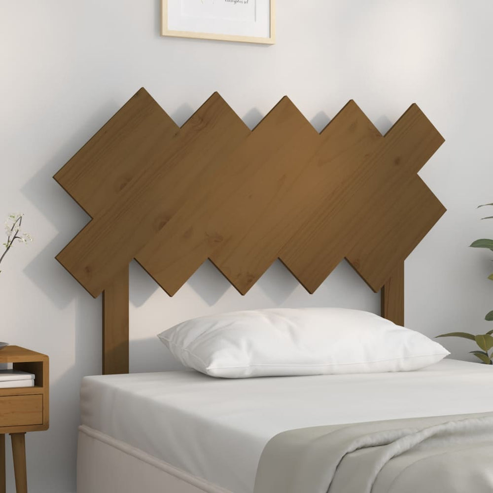 Honigbraunes Kiefer Massivholz Kopfteil 104cm