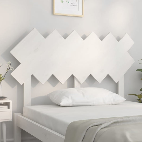 vidaXL Tête de lit Blanc 122,5x3x80,5 cm Bois de pin massif
