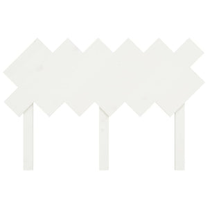 vidaXL Tête de lit Blanc 122,5x3x80,5 cm Bois de pin massif