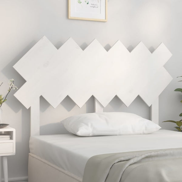 vidaXL Tête de lit Blanc 122,5x3x80,5 cm Bois de pin massif