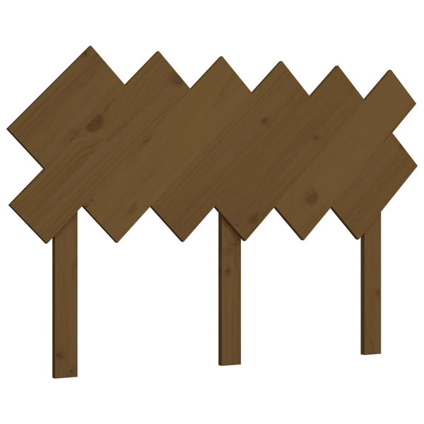 vidaXL Tête de lit Bois de pin massif marron miel 122,5x3x80,5 cm